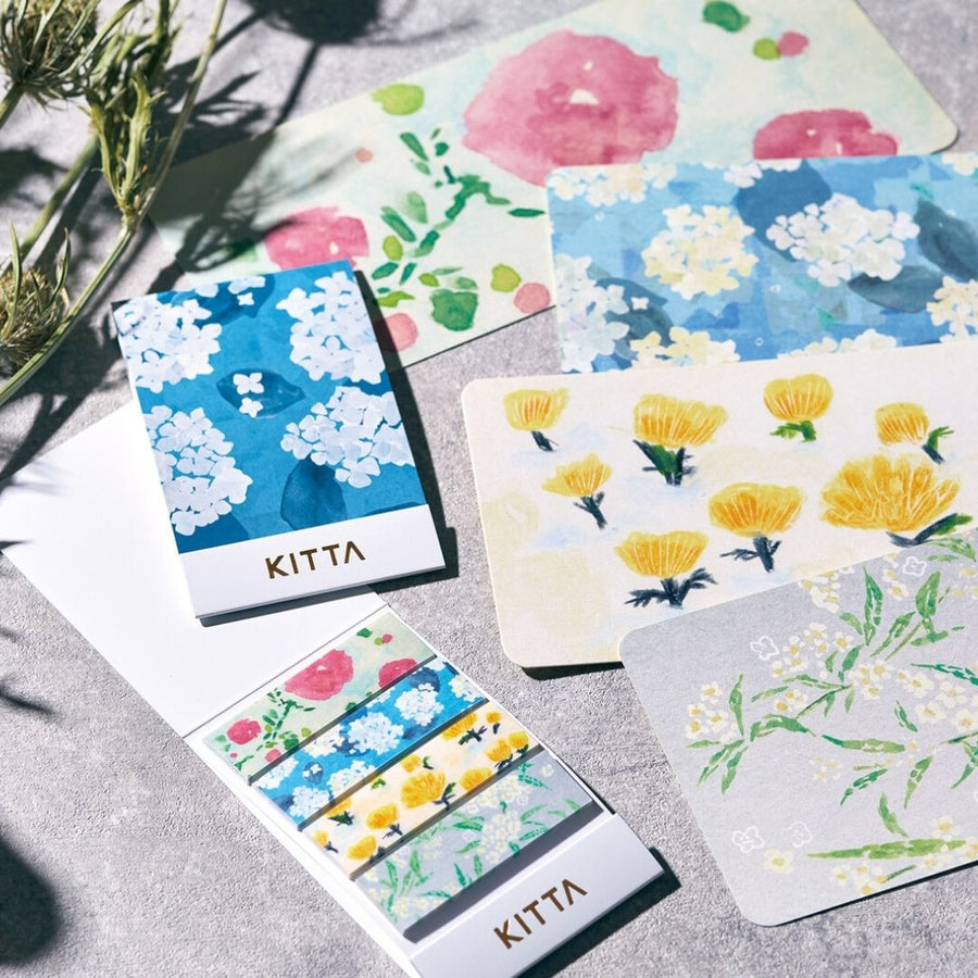 KITTA Basic Flowers 7 Washi Paper Strips - King Jim