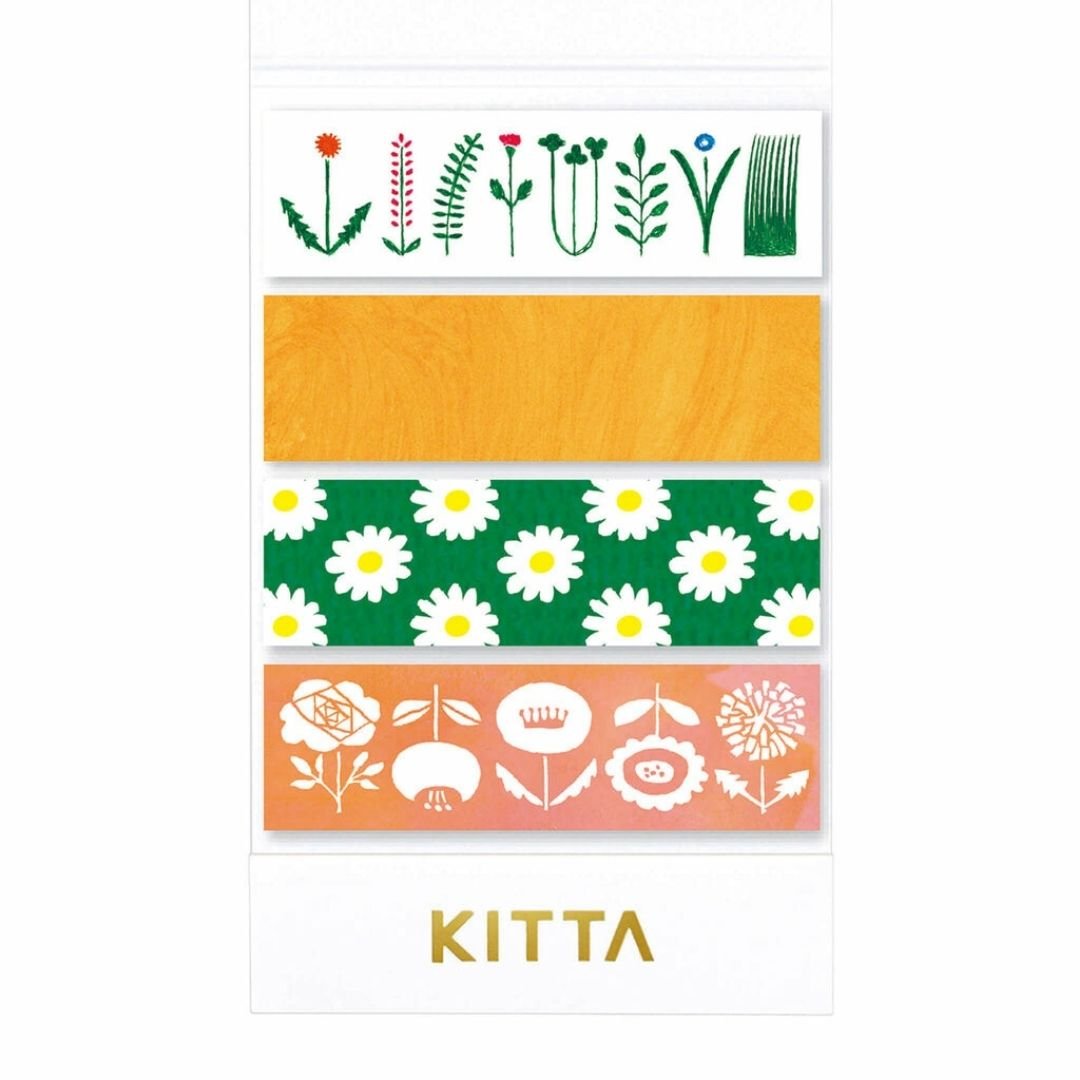 KITTA Basic Flowers Washi Paper Strips - King Jim