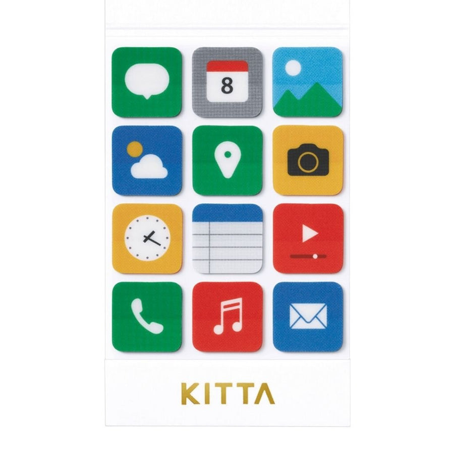 KITTA Clear Icon Theme PET Stickers - King Jim