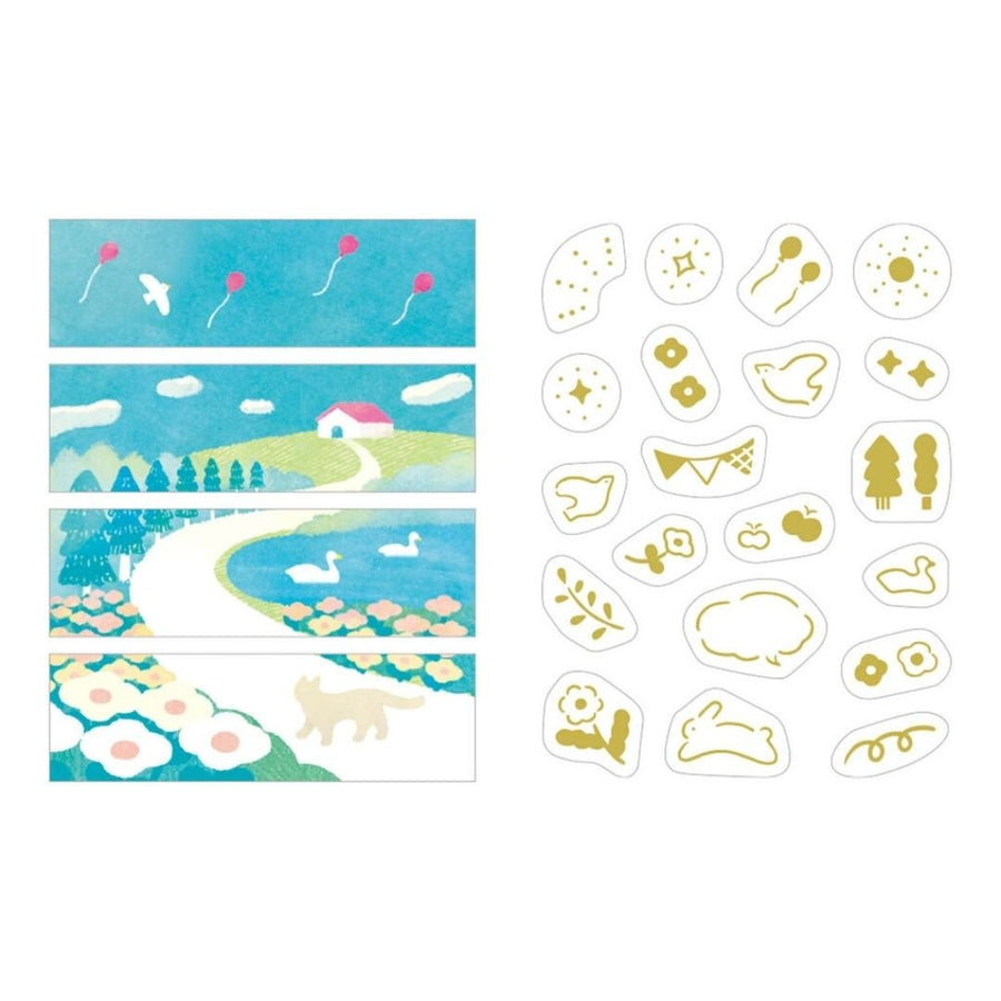KITTA Collage Hill Washi Paper Strips - King Jim