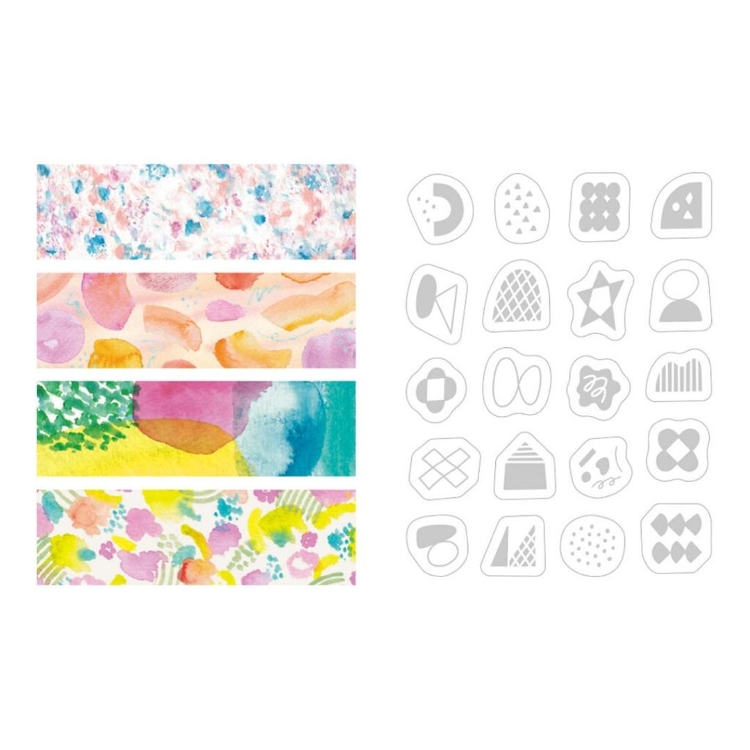 KITTA Collage Watercolour Washi Paper Strips - King Jim