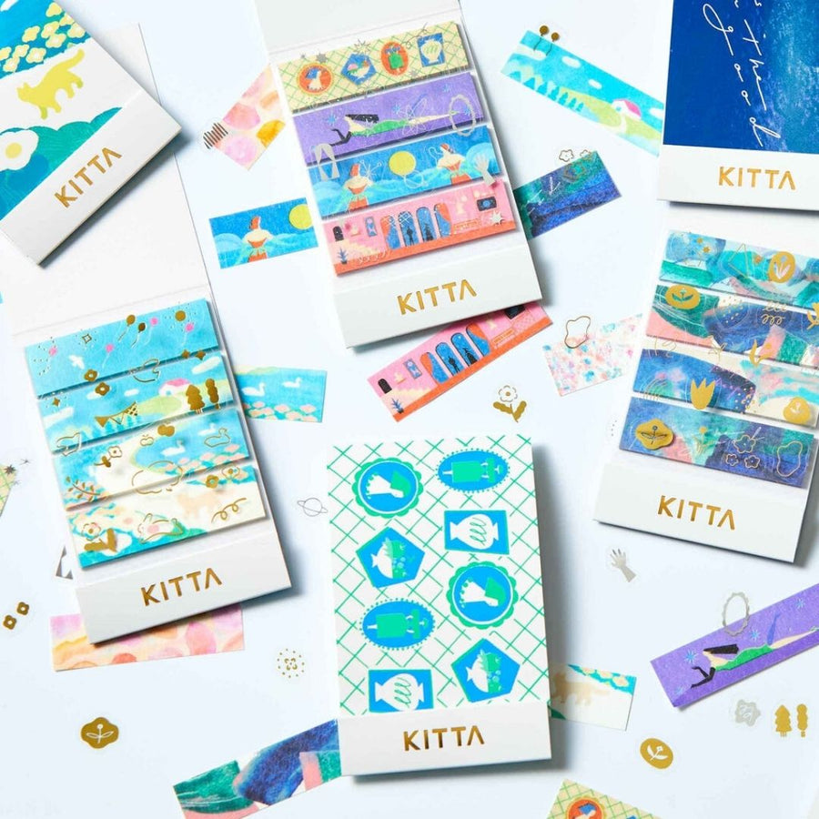 KITTA Collage Watercolour Washi Paper Strips - King Jim