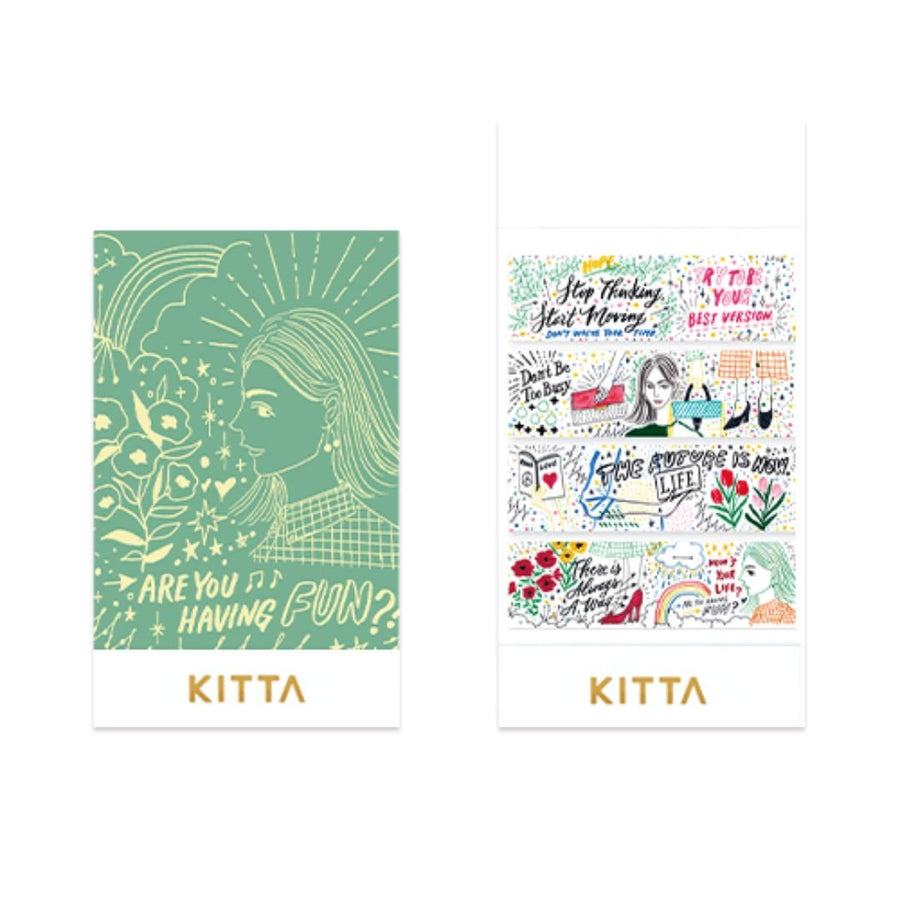 KITTA Drawing Washi Tape Strips - King Jim - Under the Rowan Trees