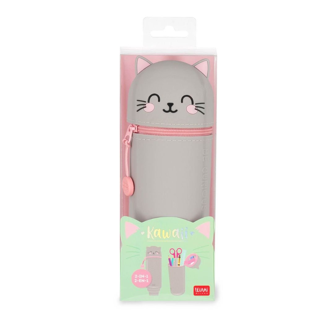 Kitty 2 in 1 Silicone Pencil Case - Legami - Under the Rowan Trees