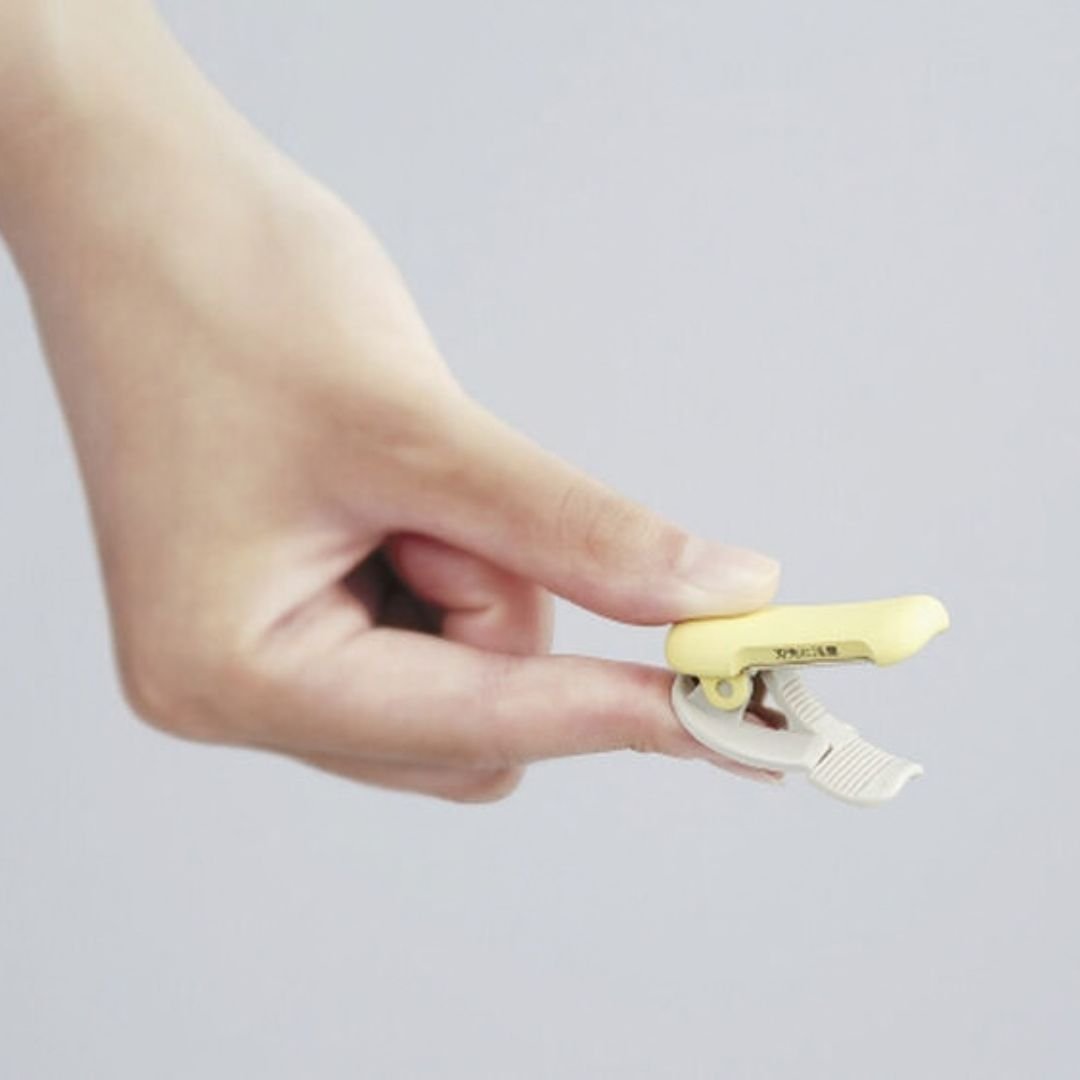 Kokuyo Tape Cutter Clip KaruCut 10-15mm - Pastel Yellow - Kokuyo