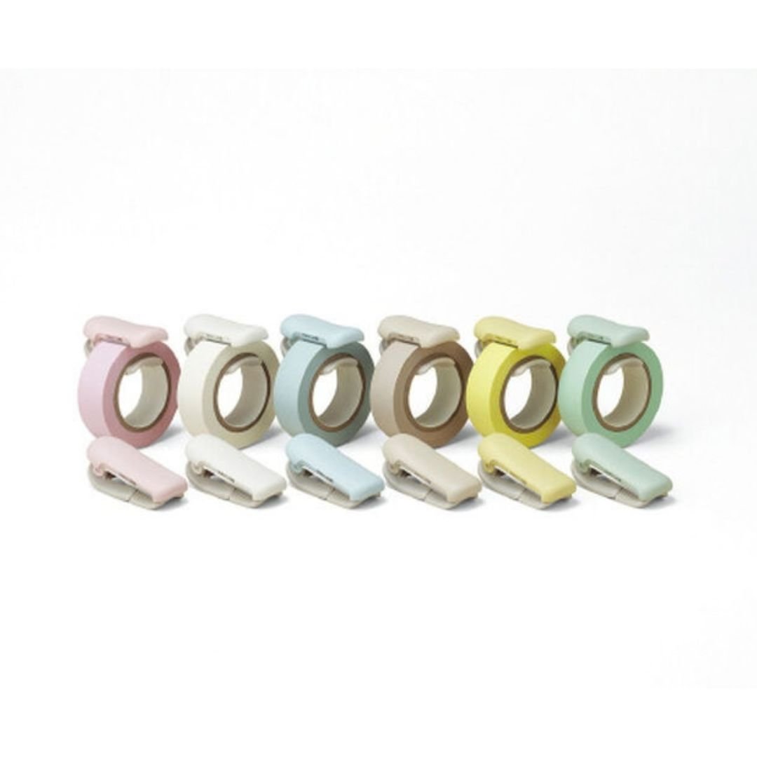 Kokuyo Tape Cutter Clip KaruCut 10-15mm - Pastel Yellow - Kokuyo