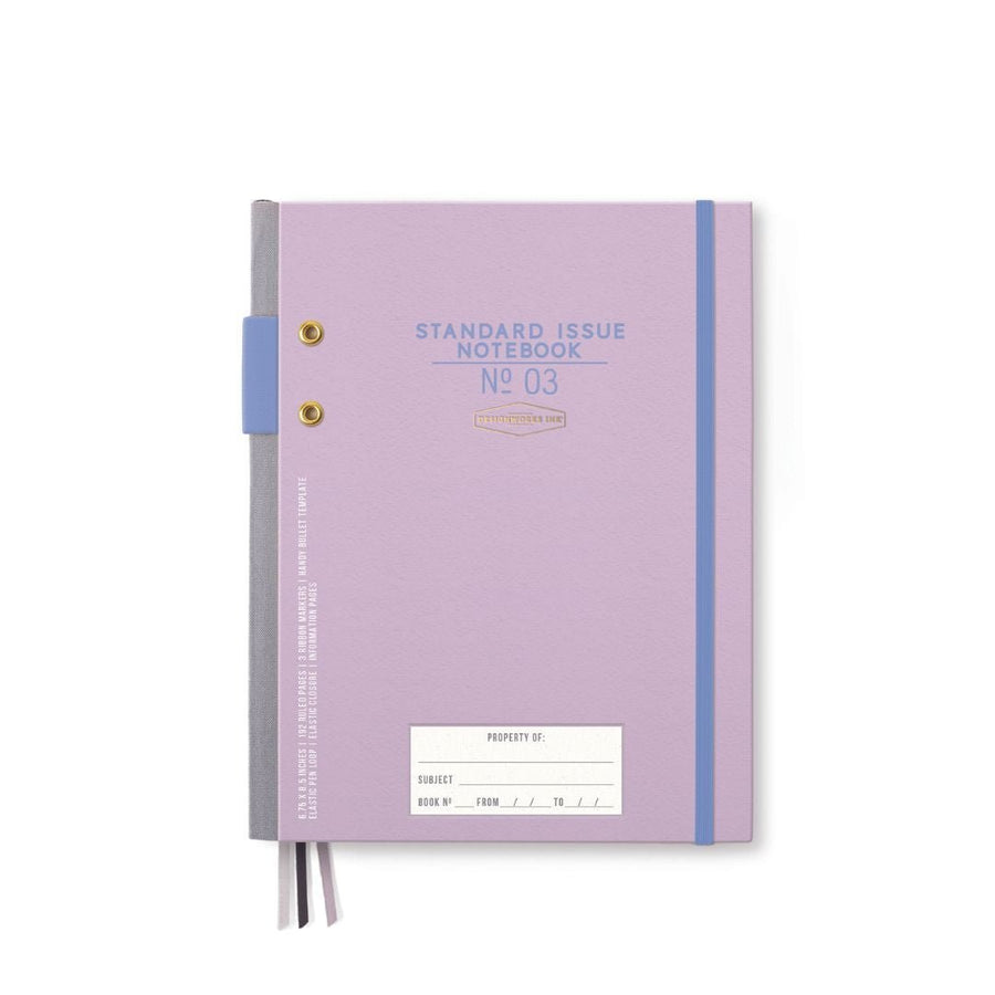 Lavender & Periwinkle Standard Issue Planner Notebook - Designworks Collective - Under the Rowan Trees