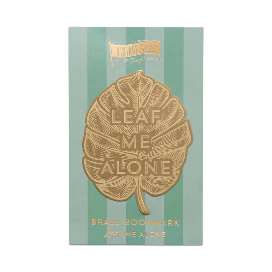 Leaf Me Alone Metal Bookmark - Designworks Collective - Under the Rowan Trees