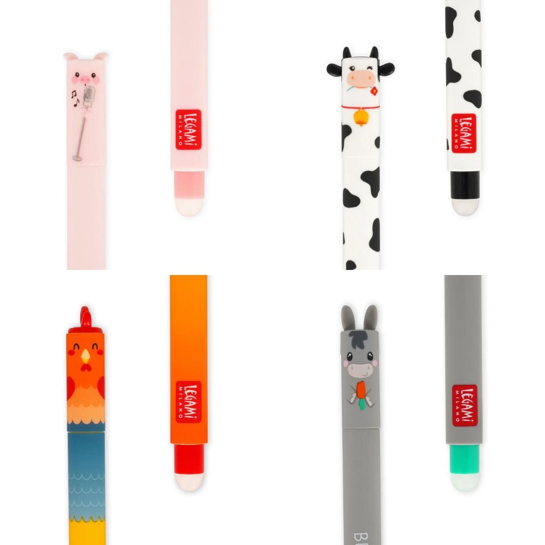 Legami Farm Sweet Farm Erasable Pens - Under the Rowan Trees