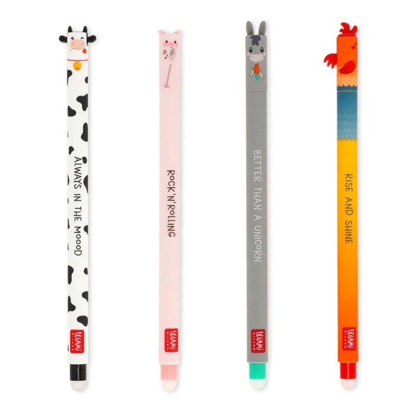 Legami Farm Sweet Farm Erasable Pens - Under the Rowan Trees