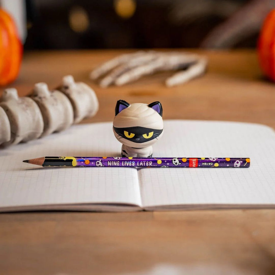 Legami Mummy Cat Halloween Squishy Pencil - Legami