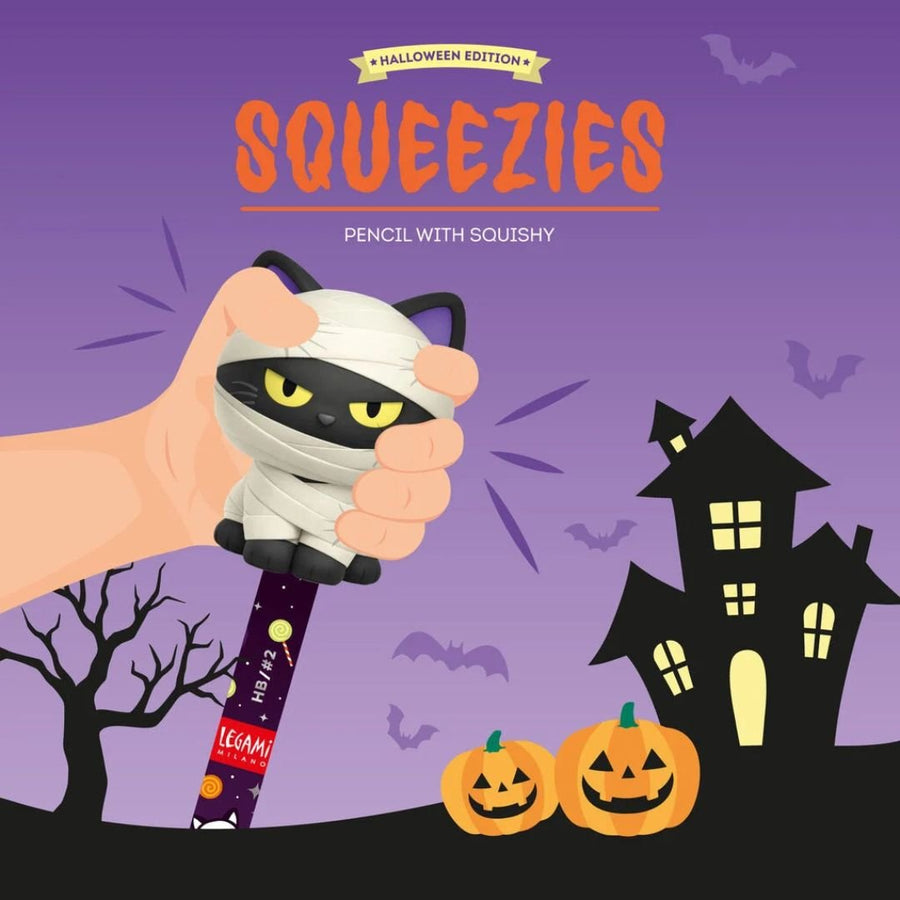 Legami Mummy Cat Halloween Squishy Pencil - Legami