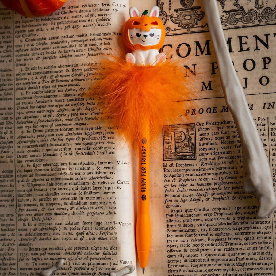Legami Pumpkin Bunny Light Up Ballpoint Pen - Legami