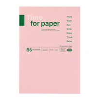 Light Pink Time for Paper B6 Notebook - Mark's Inc. - Under the Rowan Trees