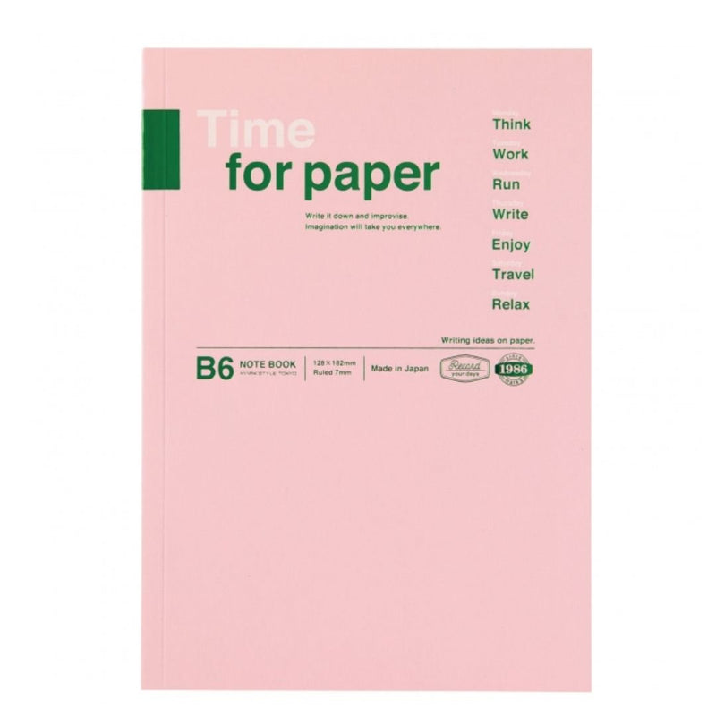 Time for Paper B6 Notebooks-Notebooks-Mark's Inc.-Light Pink