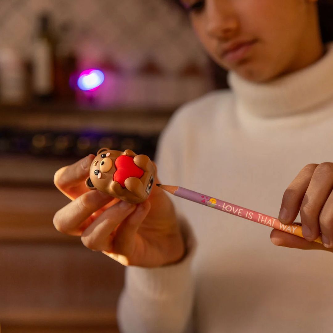 Light - up Pencil Sharpener Teddy Bear Legami - Legami