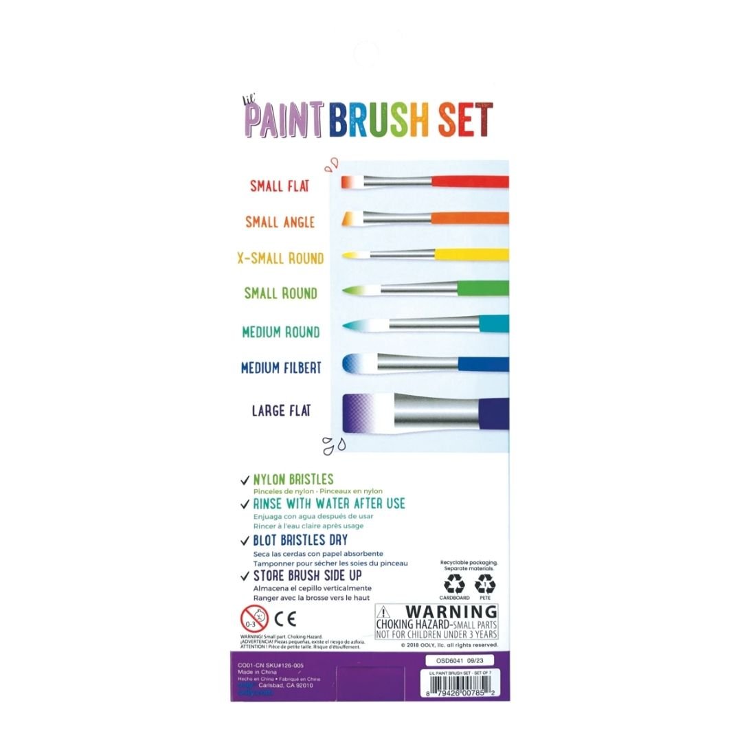 Lil' Paint Brushes Set of 7 - Ooly