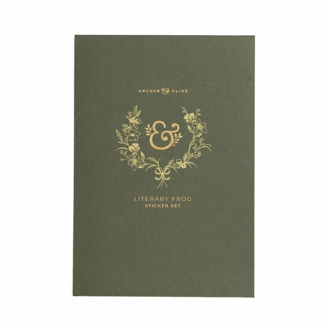 Literary Frog Sticker Set - Archer & Olive