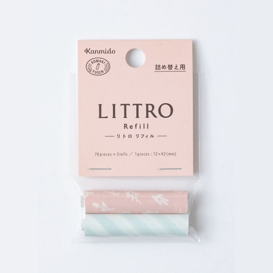 Littro Roller Sticky Notes Refills - Kanmido - Botanical - Kanmido