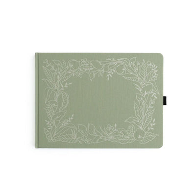 Lovely Lilies Heirloom Journal: Lettersize Archer & Olive-Notebooks-Archer & Olive-Dot Grid