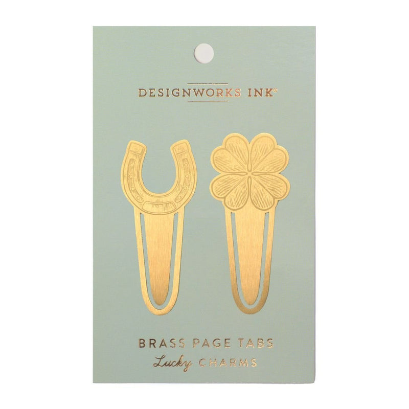 Brass Page Markers-Bookmarks-Designworks Collective-Lucky Charms