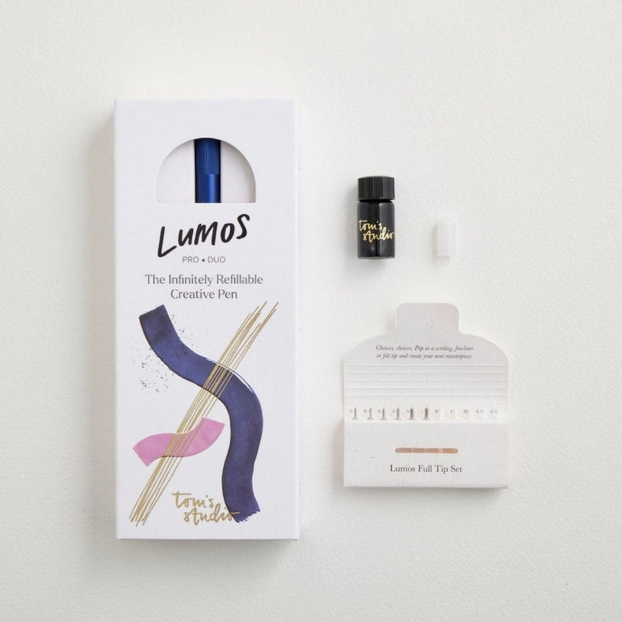 Lumos Blueberry Refillable Multi-Tip Pen - Duo Tip - Tom's Studio