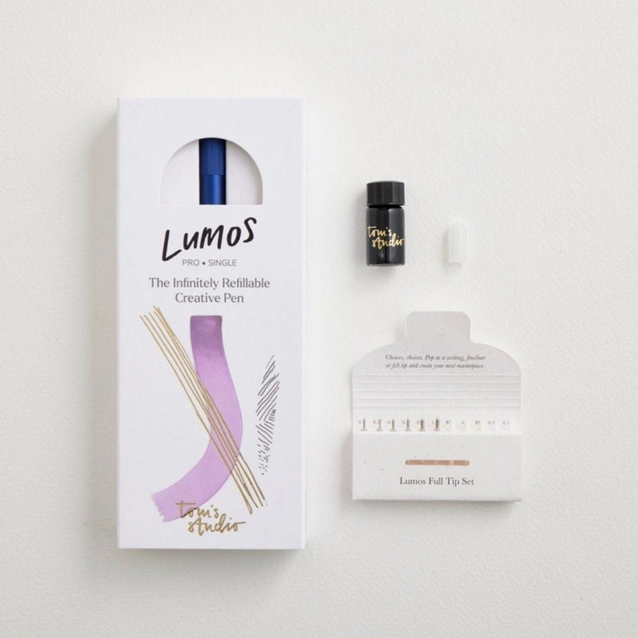 Lumos Blueberry Refillable Multi-Tip Pen - Single Tip - Tom's Studio