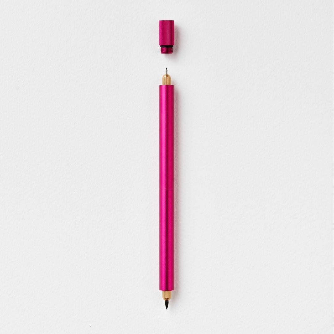 Lumos Refillable Multi-Tip Pen - Tom's Studio Duo Tip Raspberry