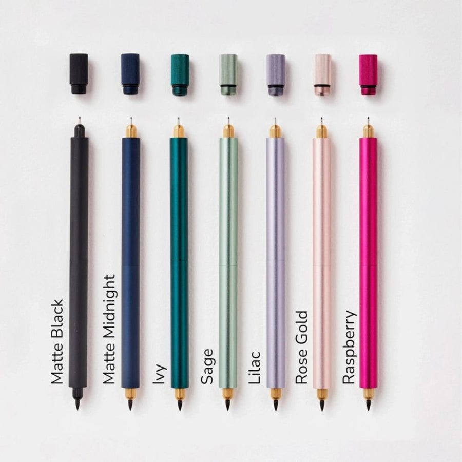Lumos Refillable Multi-Tip Pen - Tom's Studio - Duo Tip - Matte Black, Midnight, Ivy, Sage, Lilac, Rose Gold and Raspberry
