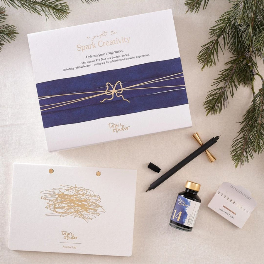 Lumos Refillable Pen Gift Set - Matte Black - Tom's Studio - Tom's Studio