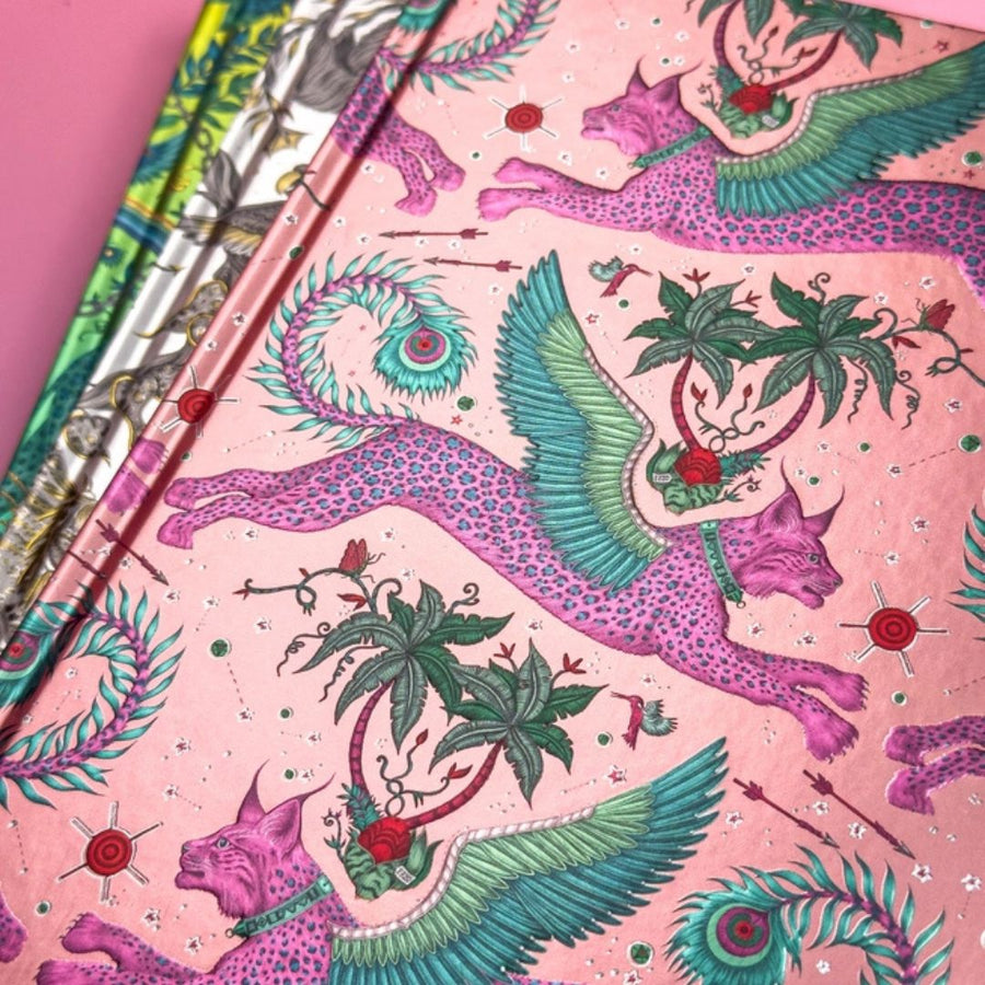 Lynx Emma J Shipley A5 Lined Journal - Flame Tree - Flame Tree