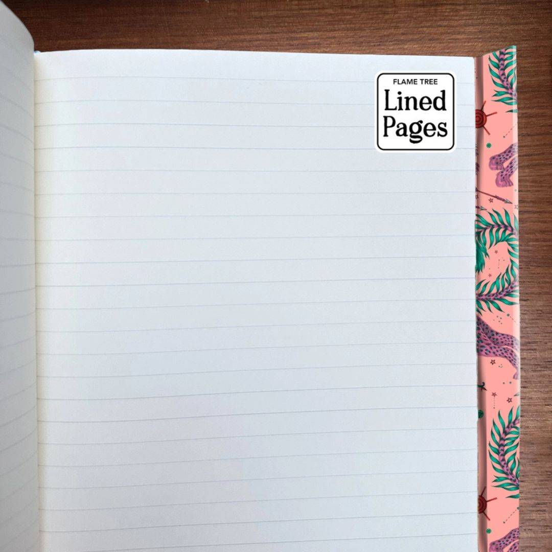 Lynx Emma J Shipley A5 Lined Journal - Flame Tree - Flame Tree