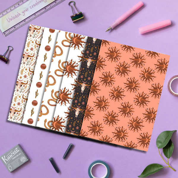 Magic West Scrapbook Papers Digital Download-Digital Downloads-Under the Rowan Trees-