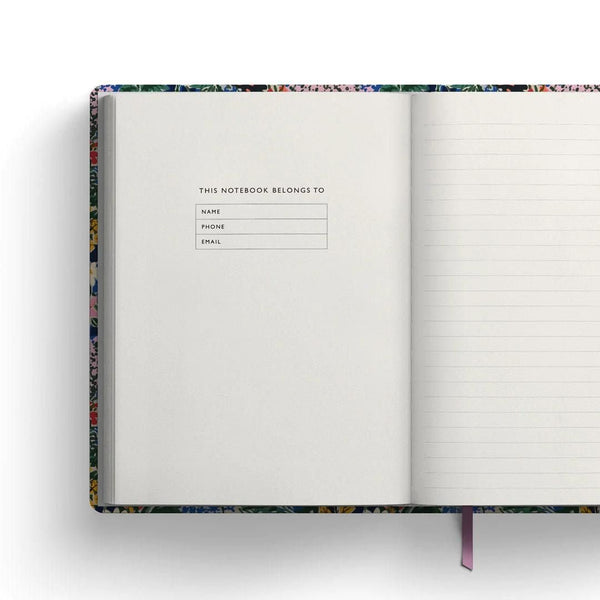 A5 Lined Notebook Kaleido-Notebooks-Ohh Deer-Marbling Cascade