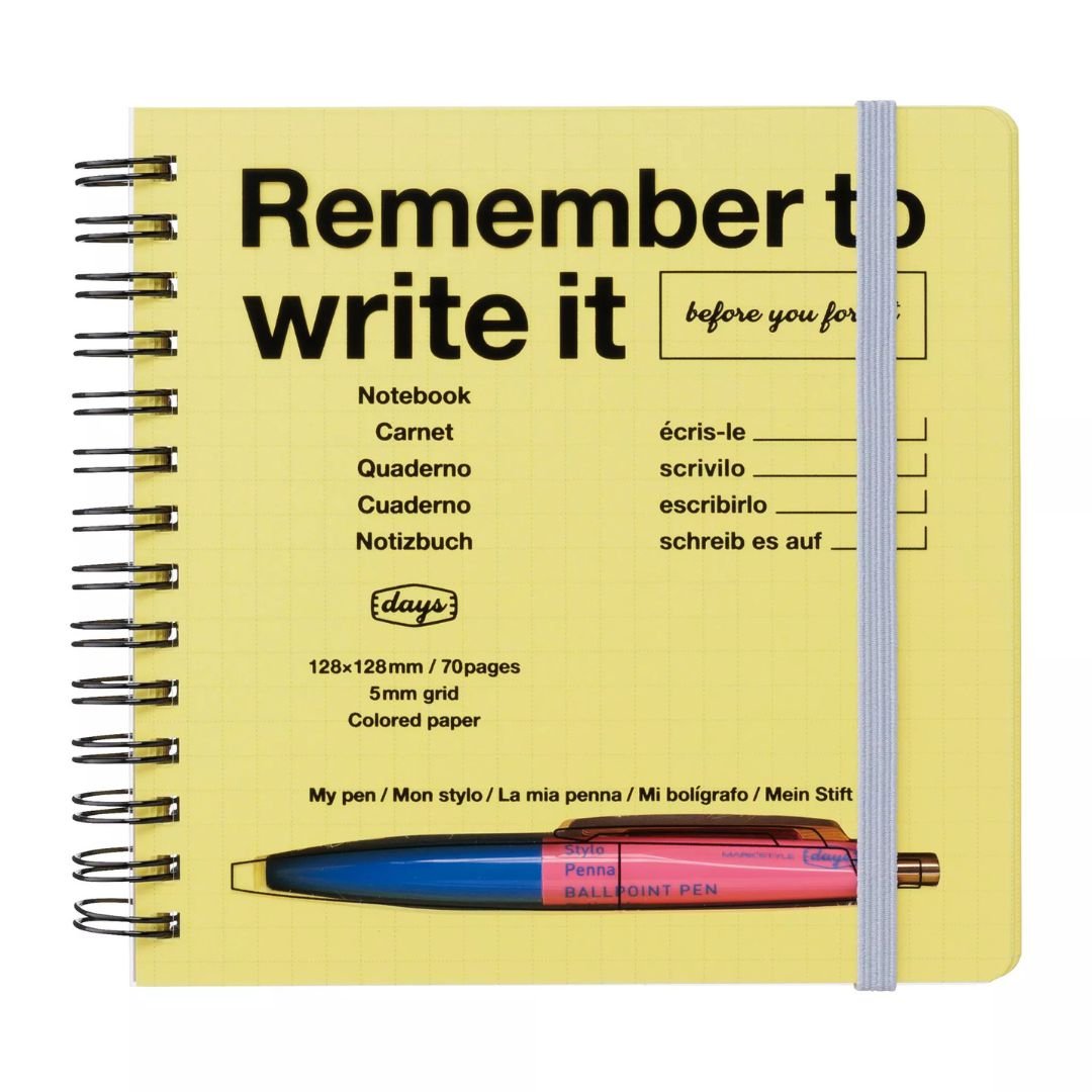 Markstyle Days Square Grid Notebook - Blue - Mark's Inc.