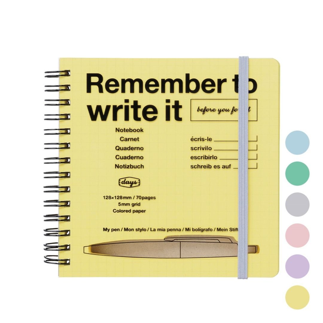 Markstyle Days Square Grid Notebook - Blue - Mark's Inc.