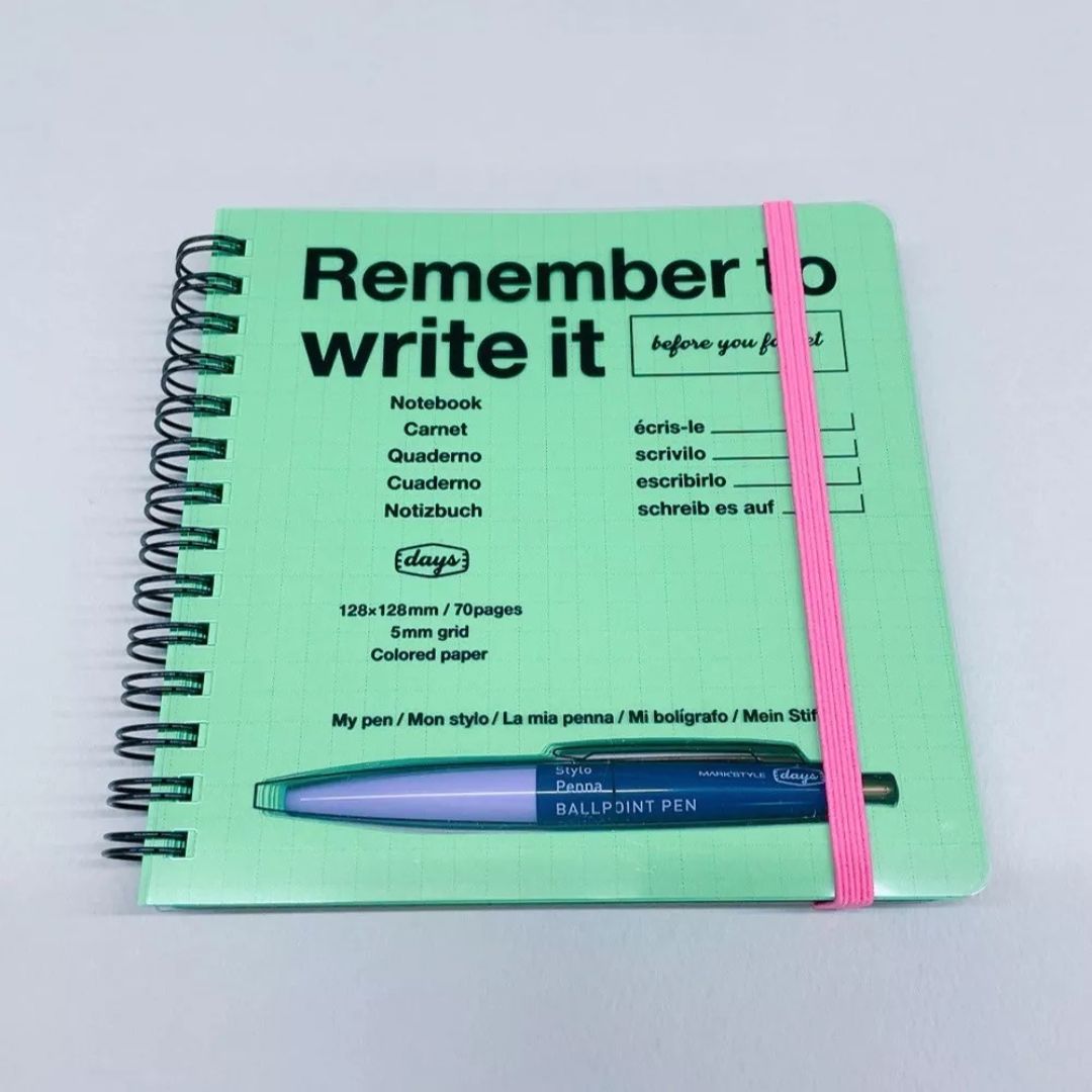 Markstyle Days Square Grid Notebook - Yellow - Mark's Inc.