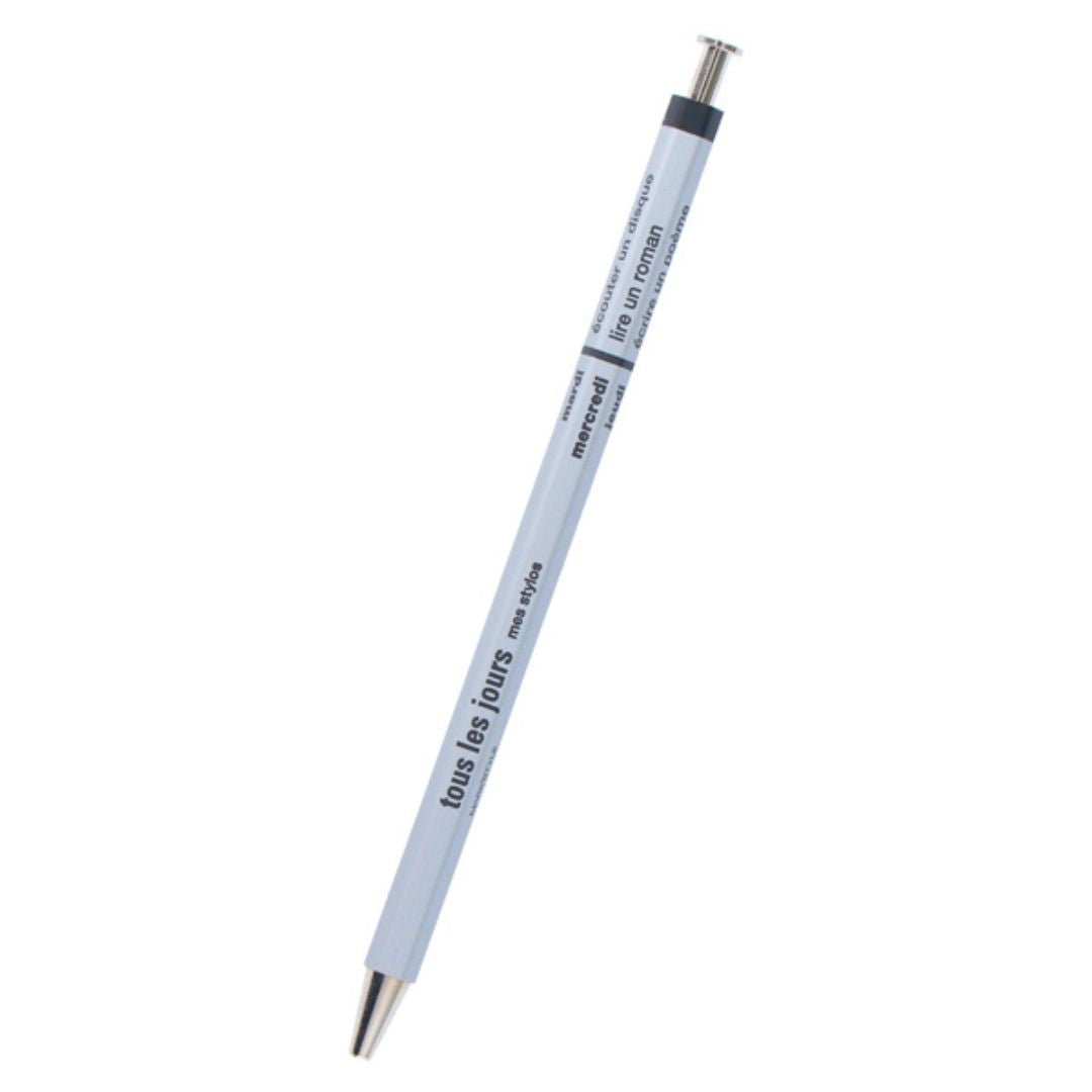 Matte Silver Days Ballpoint Pen - Mark'Style - Mark's Inc. - Under the Rowan Trees