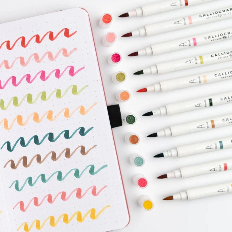 Meadow & Vine Calliograph Pens Set of 10 - Archer & Olive