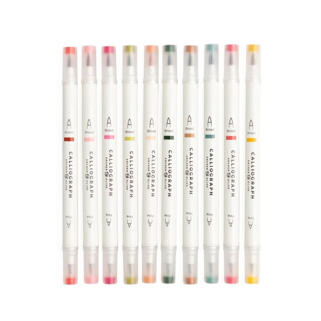 Meadow & Vine Calliograph Pens Set of 10 - Archer & Olive