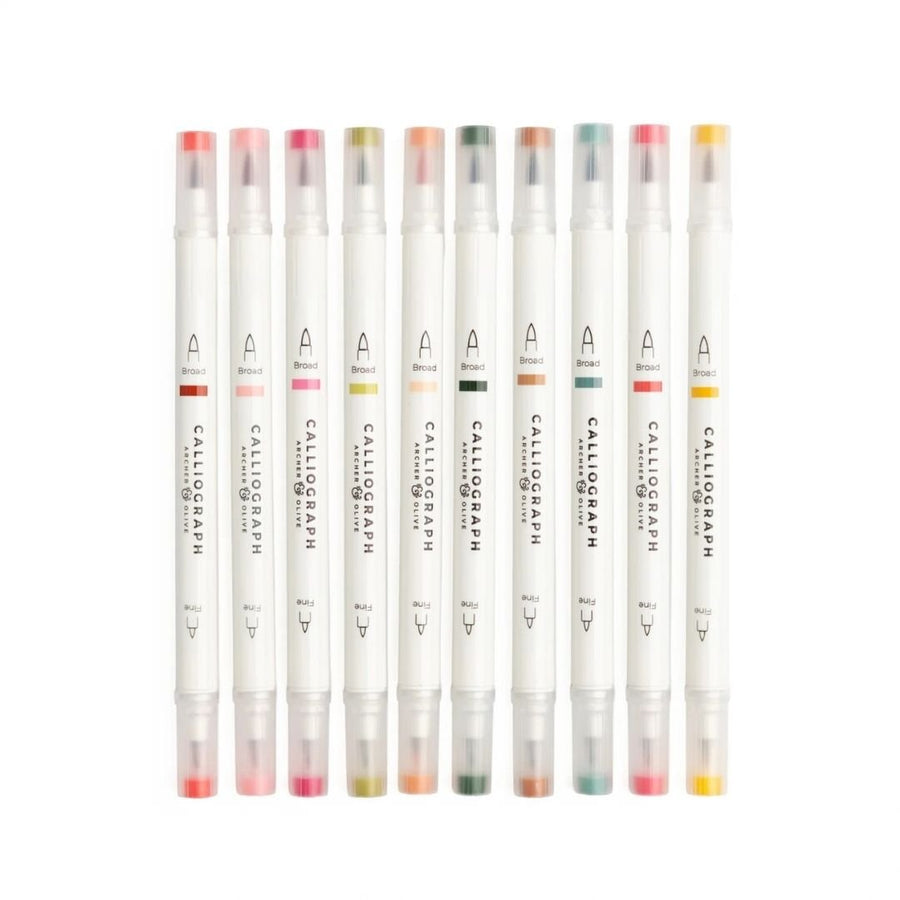 Meadow & Vine Calliograph Pens Set of 10 - Archer & Olive