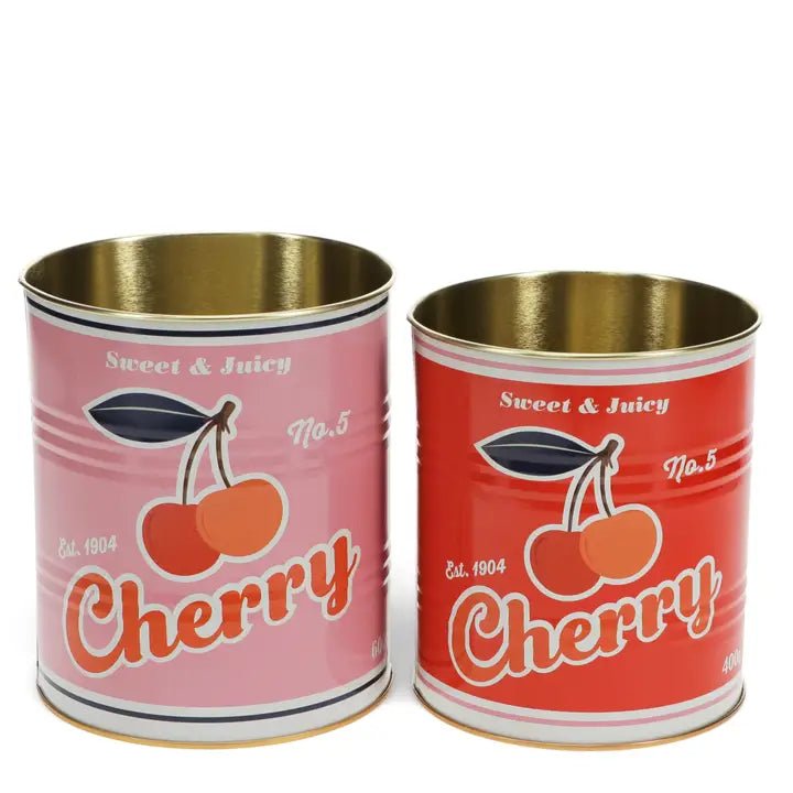 Medium Storage Tins (set of 2) - Cherry - Rex