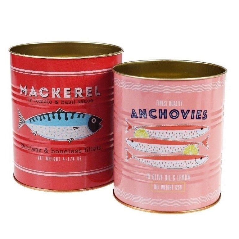 Medium Storage Tins (set of 2) - Fish - Rex