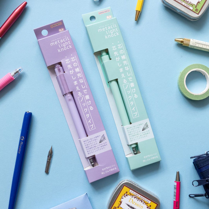 Metacil Light Knock Pencil - No Need to Sharpen!-Pencils-Sun-Star-Purple