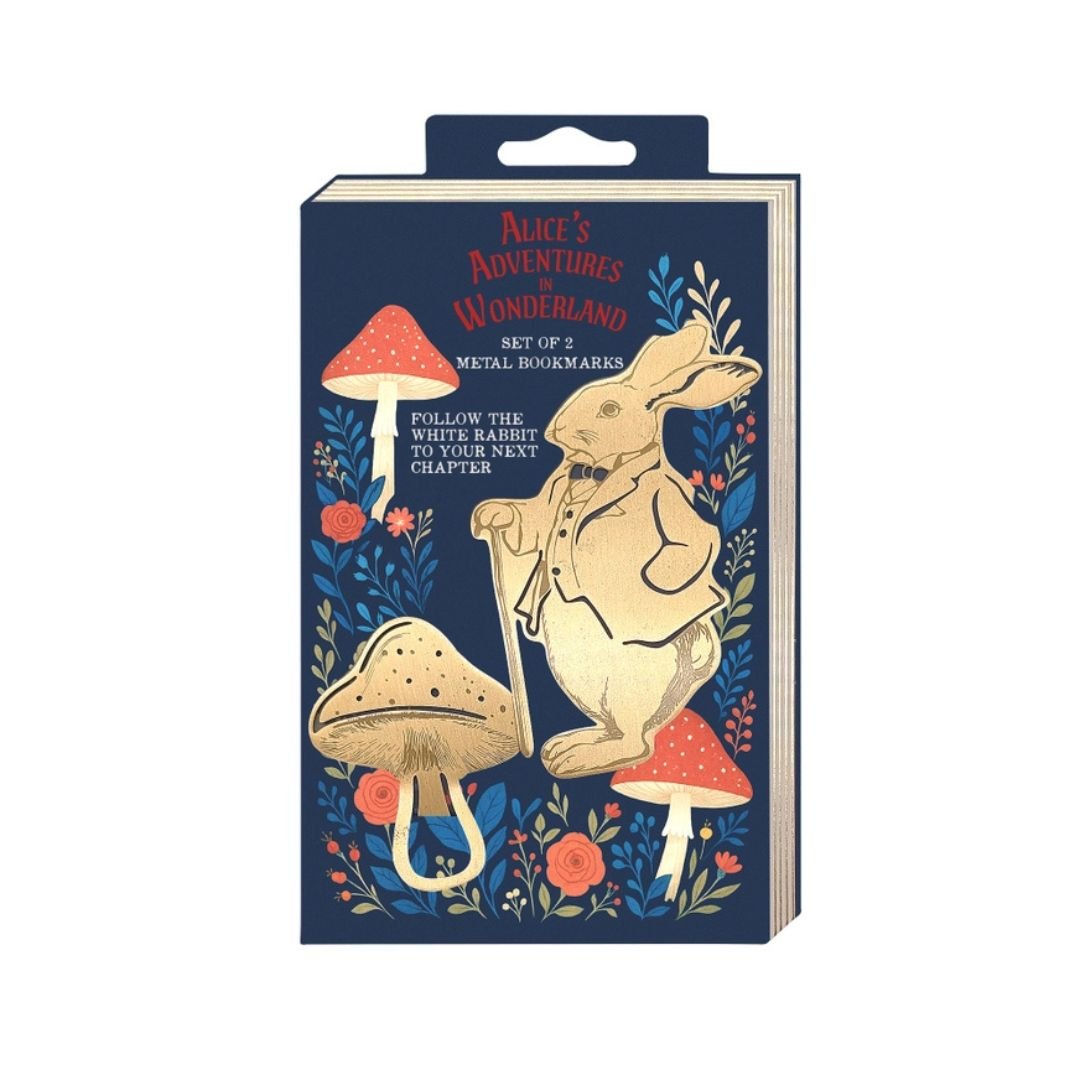 Metal Bookmarks Set of 2 Alice in Wonderland - Portico Designs