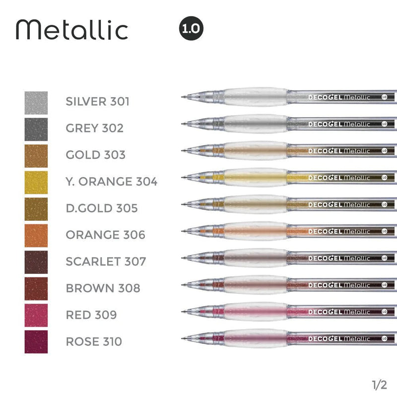 Metallic Gel Pens Decogel Karin-Pens-Karin-Silver