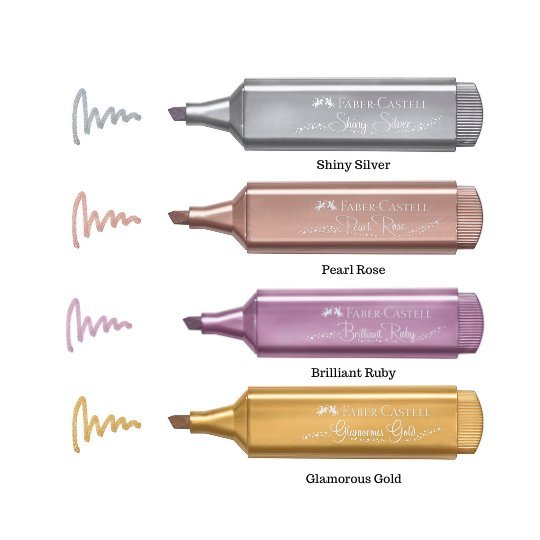 Metallic Textliner Set of 4 Faber-Castell-Pens-Faber-Castell-