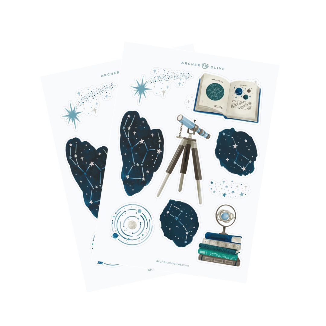 Meteor Shower Sticker Set - Archer & Olive - Under the Rowan Trees