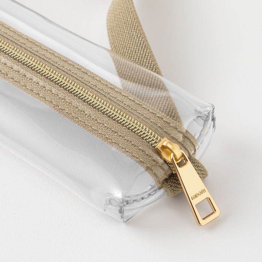 Midori Book Band Pen Case (B6-A5) - Clear - Midori