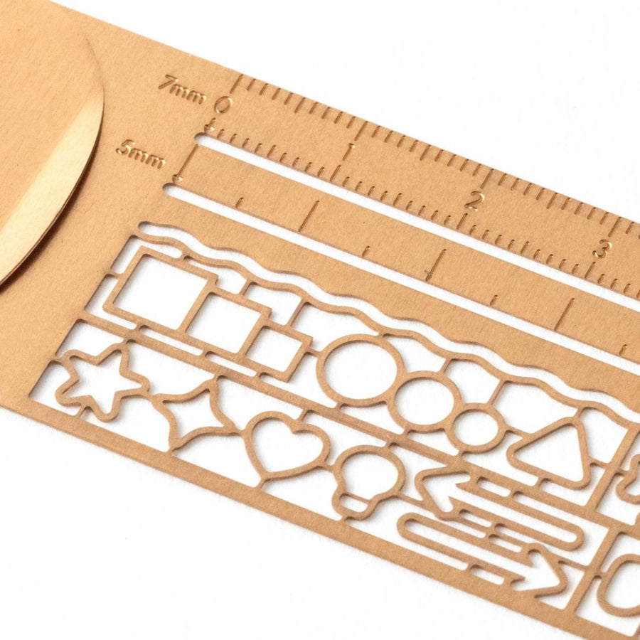 Midori Clip Ruler - Copper - Under the Rowan Trees